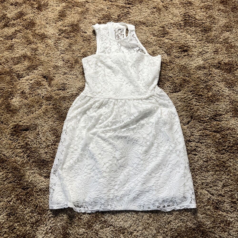 SPEECHLESS FANCY CREAM DRESS SIZE Medium